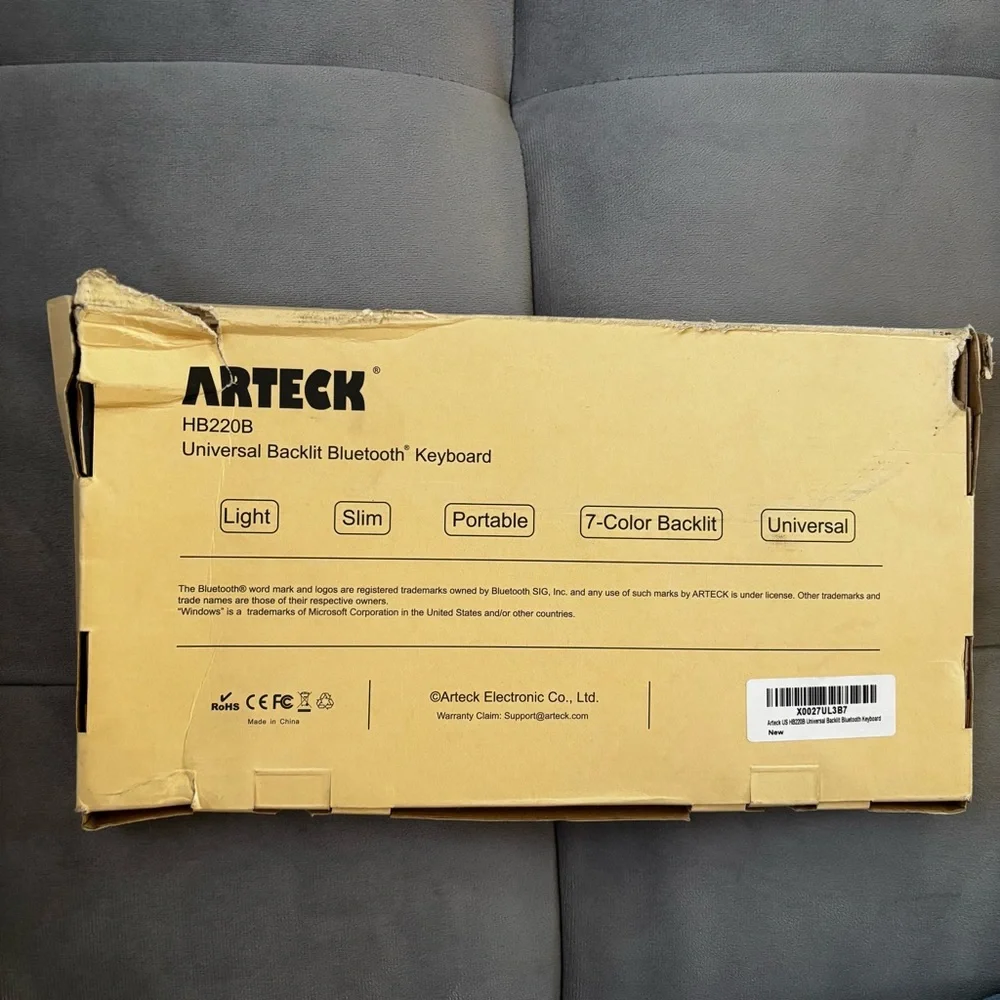NEW Arteck Bluetooth Keyboard